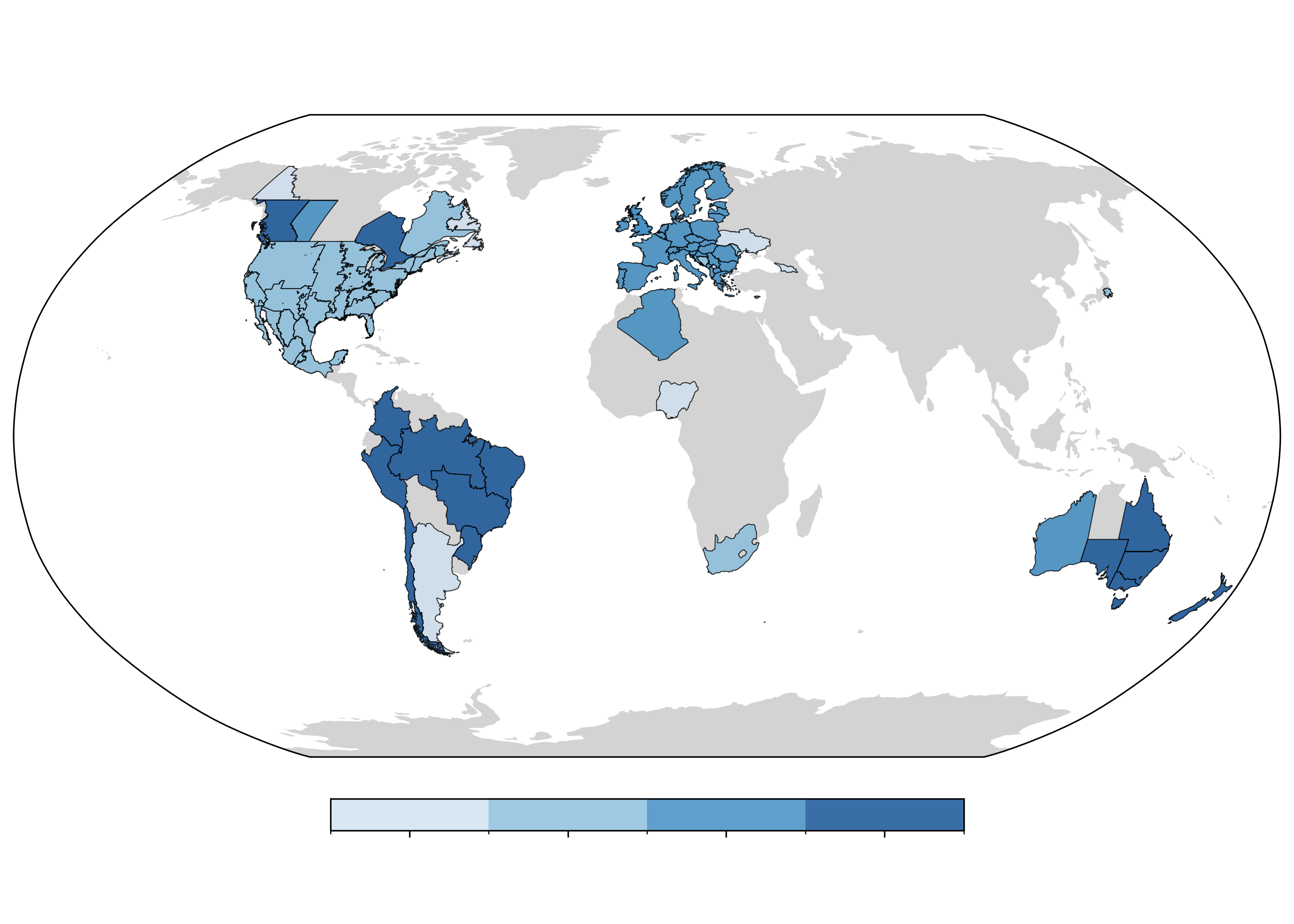 Countries and subdivisions for which retrieval scripts of electricity demand data are available